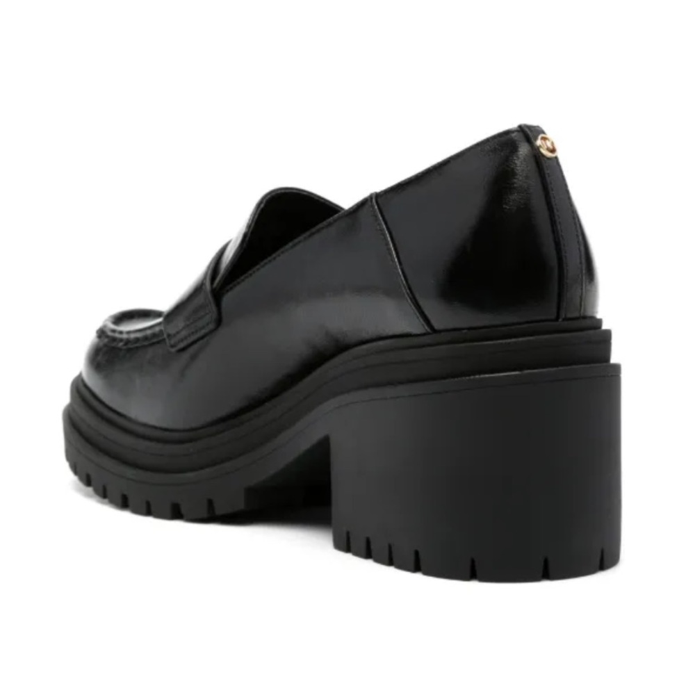 Michael Michael Kors Calf Leather Loafers in Black Size 10 - Picture 3 of 6